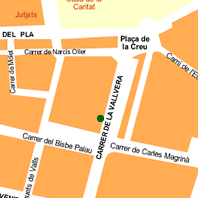 Ens trobareu a Valls, al carrer de la Vallvera, 15